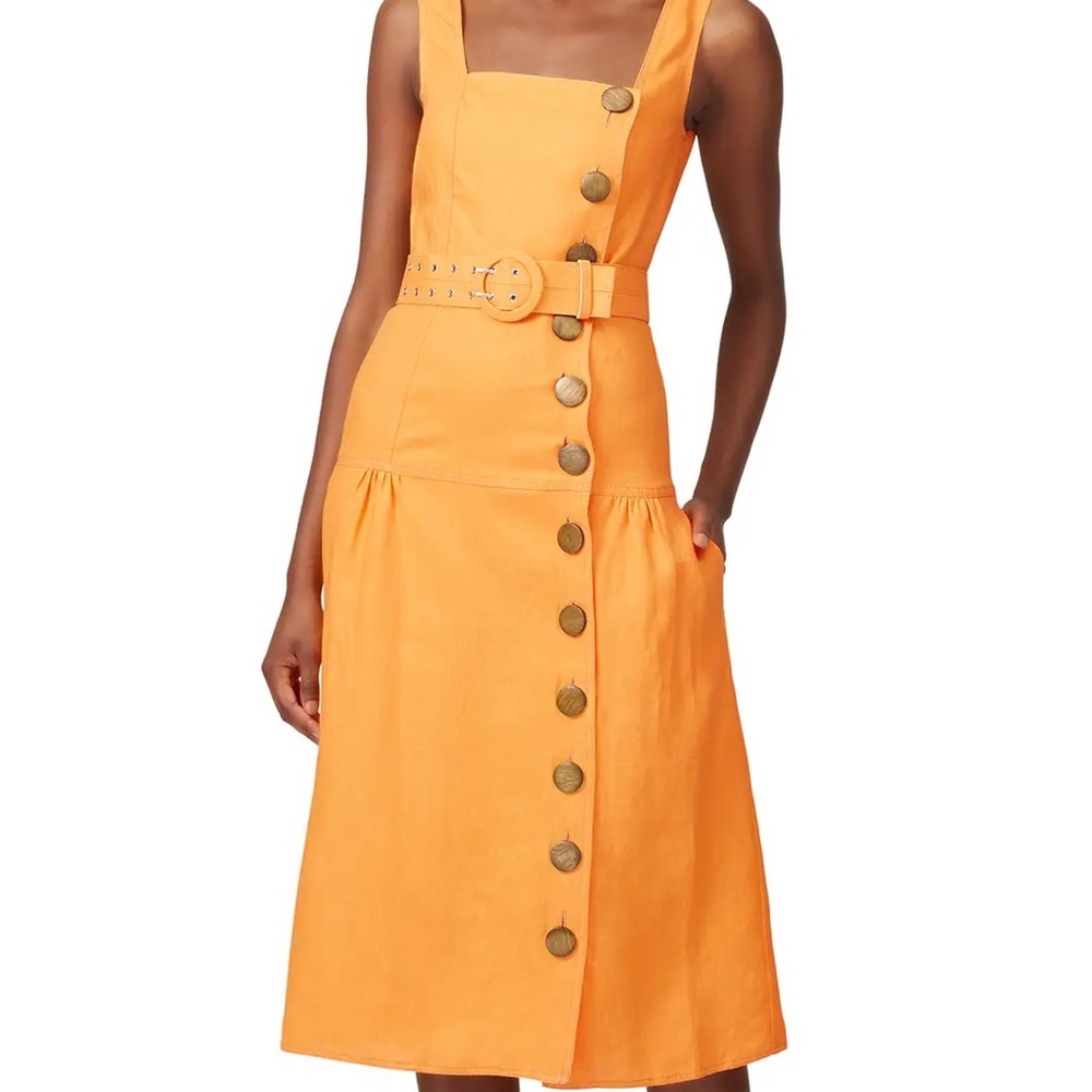 Nicholas Button Pinafore Dress